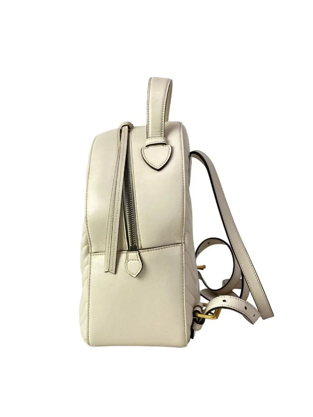 Gucci Backpack GG Marmont Ivory Leather